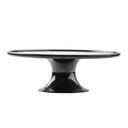 Tablecraft Melamine Black Round Cake Stand, 11.5 x 11.5 x 4 inch