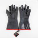 Tablecraft Black High Heat Glove with Red Cuff, Pair of 2