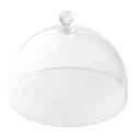 Tablecraft Clear SAN Round Cake Dome with Knob Handle, 11.75 x 11.75 x 8.75 inch