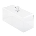 Tablecraft Clear SAN Rectangular Cake Dome with Knob Handle, 13.5 x 6 x 7.75 inch