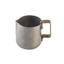 Tablecraft 200 Series Stainless Steel Vintage Finish Frothing Cup with Gold PVD Finish Handle, 14 Ounce Capacity -- 12 per case