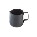 Tablecraft Stainless Steel Coated Vintage Black Finish Frothing Cup with Nonstick PTFE Finish Handle, 14 Ounce Capacity -- 12 per case