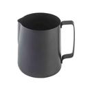 Tablecraft Stainless Steel Coated Vintage Black Finish Frothing Cup with Nonstick PTFE Finish Handle, 24 Ounce Capacity -- 12 per case
