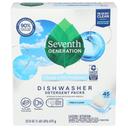 Seventh Generation Free and Clear Dishwasher Detergent Packs, 45 count -- 5 per case