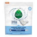 Seventh Generation Triple Action Clean Free and Clear Dishwasher Detergent Packs, 38 count -- 6 per case