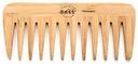 Bass Brushes Dark Bamboo Wide Tooth Style Grooming Comb