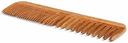 Bass Brushes Dark Bamboo Fine Wide Tooth Combination Grooming Comb