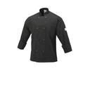 Mercer Culinary Millennia Black X-Small Unisex Cook Jacket with Traditional Buttons