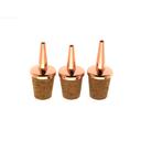 Barfly Copper Plated Liquor Dasher Top, set of 3