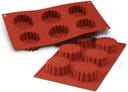 Silikomart SiliconFlex Alimentary Silicone 6 Cavities Marguerite Mold, 2.75 x 1.10 inch Height Cavity