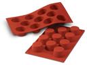 Silikomart SiliconFlex Alimentary Silicone 6 Cavities Muffin Mold, 2.95 inch x 2.36 inch Height Cavity