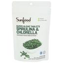 Sunfood Superfoods Spirulina and Chlorella Tablets, 4 Ounce