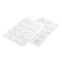 Silikomart Plisse 15 Cavities Silicone Mold, 1.77 inch x 0.23 inch Height Cavity