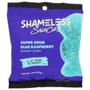Shameless Snacks Super Sour Blue Raspberry Gummy Candy, 1.8 Ounce -- 6 per case
