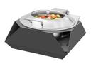 Rosseto Diamond Round Black Matte Chafer with Soft Closing Lid