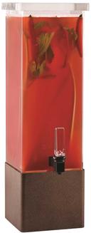 Rosseto Square Beverage Dispenser with Bronze Base, 2 Gallon
