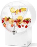 Rosseto Lucid Barrel White Acrylic Beverage Dispenser, 5 Gallon