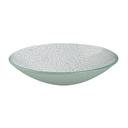 Rosseto Kalderon Foglia White 11 inch Round Handmade Glass Bowl, set of 2