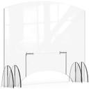 Rosseto Avant Guarde Acrylic Sneeze Guard with Pass Through Door, 48 x 40 inch