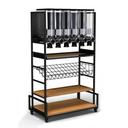 Rosseto Modulite Kit B - ProBulk with 6 Dispensers Catch Tray,1 Bamboo and 1 Wire Shelf, 36 x 20 x 63 inch