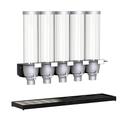 Rosseto Modulite EZ-SERV Five Container Kit for MC Base Modulite Cart Frame, 1.3 Gallon