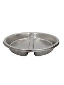 Rosseto Multi-Chef 2/3 Size Round Divided Food Pan for De Luxe Chafer CP403/CP403F