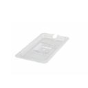 Winco SP7300C Polycarbonate Third Size Notched Cover for Food Pan