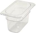 Winco Polyware 1/9-Size Food Pan, 4 inch.