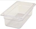 Winco Polyware 1/3-Size Food Pan, 4 inch.