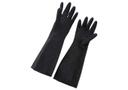Winco Black Natural Latex Glove, 10 x 18 inch -- 1 pair.