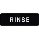 Winco SGN-327 Rinse Information Sign, 9 inch Width x 3 inch Height