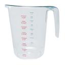 Winco PMCP-400 Polycarbonate Clear Measuring Cup with Color Graduations, 4 Quart Capacity