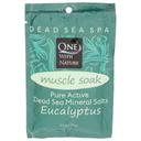 One With Nature Muscle Soak Eucalyptus Dead Sea Bath Salt, 2.5 Ounce -- 6 per case