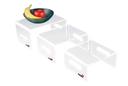 Rosseto Clear Acrylic Rectangular Riser, set of 3