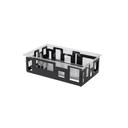 Rosseto Large Rectangular Black Matte Ice Housing with Acrylic Insert, 21 x 13 x 6.75 inch