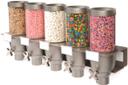 Rosseto EZ Serv 5 Container Wall Mount Dispenser, 29.25 x 7.5 x 13.25 inch