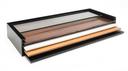 Rosseto Skycap Rectangle Black Acrylic Surface, 34.5 x 14 x 4.75 inch