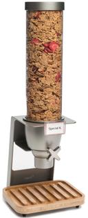 Rosseto EZ Serv 1 Container Tabletop Dispenser with Bamboo Tray, 9.75 x 10 x 26.25 inch