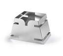 Rosseto Small Pyramid Stainless Steel Skycap Riser, 10.25 x 7 x 6.5 inch