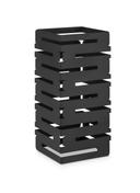 Rosseto Skycap Black Matte Multi-Level Riser, 8 x 8 x 18 inch