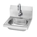 Krowne Hand Sink with Single Hole Gooseneck Spout Electronic Sensor Faucet, 16 inch Width