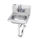 Krowne Hand Sink with Overflow Drain and P Trap, 17 1/4 x 15 1/4 x 13 inch