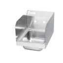 Krowne Less Faucet Hand Sink with 4 inch Center Faucet Holes and Side Splashes, 12 x 14 1/4 x 13 inch