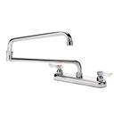 Krowne Silver Series 8 inch Center Deck Mount Faucet with 24 inch Jointed Spout