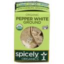 Spicely Organics Ground White Peppercorn, 0.45 Ounce Box -- 6 per case