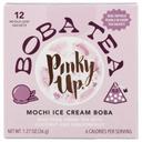 Pinky Up Mochi Ice Cream Boba Tea, 12 count -- 6 per case