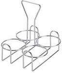 Winco Chrome Plated 4 Ring Condiment Jar Rack -- 48 per case