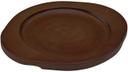 Winco FireIron Round Wood Underliner for CAST-6 Cast Iron Skillet -- 48 per case