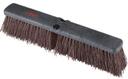 Winco Heavy Duty Foam Block Push Broom Head with Coarse Brown Bristles, 18 inch Length -- 12 per case
