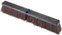 Winco Heavy Duty Foam Block Push Broom Head with Coarse Brown Bristles, 24 inch Length -- 12 per case